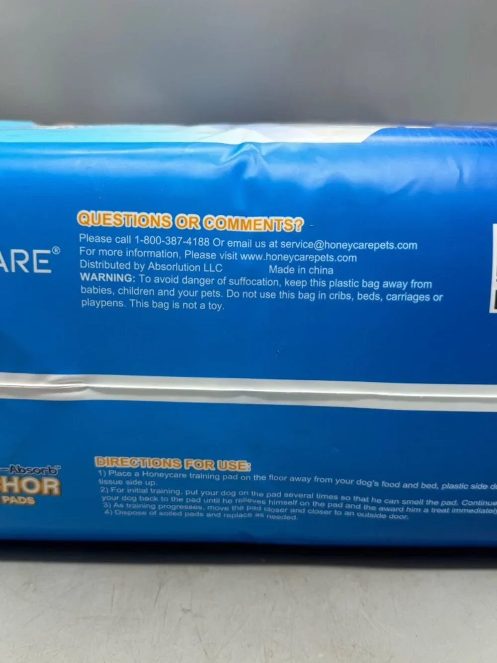 Honeycare All-Absorb Petrichor Training Pads 100 Ct 22